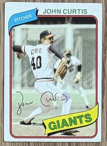 John Curtis San Diego Giants 1980 Vintage Topps Baseball Sammlerkarte # 12 - Bild 1 von 2