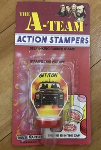 THE A- TEAM Rubber Stamp Vintage Collectable 1983 THE VAN NEW OLD STOCK - Picture 1 of 7