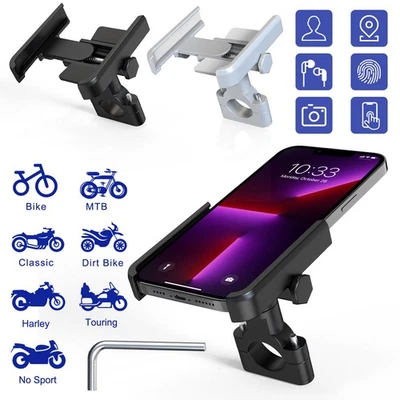 Bicycle Motorcycle MTB Bike Handlebar Aluminum Mount Holder for Cell Phone GPS - Image 1 of 4