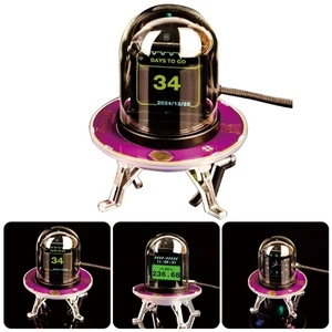 Multifunctional Smartests Desk Clock Screen Real Time Cryptos Stock Weather - Picture 1 of 8