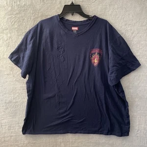 Camiseta Marvel Para Hombre Gráfica Gurdians Azul 3XL Algodón Manga Corta Cuello Redondo - Imagen 1 de 9