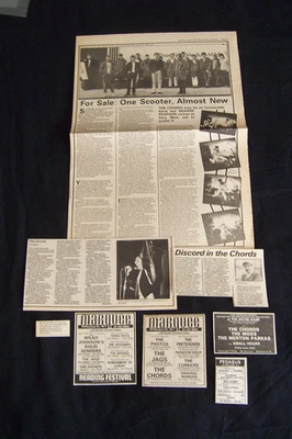 THE CHORDS 1979 MOD REVIVAL ORIGINAL VINTAGE ADVERTS ARTICLE CLIPPINGS - Image 1 of 4