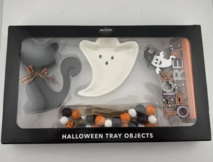 Aldi Halloween Tiered Tray Objects Ghost Days To Halloween Sign, Gnome, Bl House - Picture 1 of 2