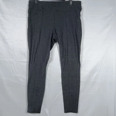 Leggings ajustados Simply Vera Wang XL para mujer gris y negro a rayas Foto 1 de 4