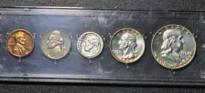 1954 US Silver Proof Set in Whitman Holder - Toning - Picture 1 of 2