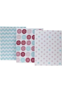 Little Bedding by NoJo 3 Piece Crib Sheet, Tickled Pink - Picture 1 of 3