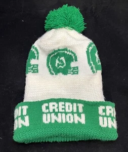 Vtg Saskatchewan Roughriders Hat Pom Beanie CFL Football Team Logo Toque Cap - Picture 1 of 10