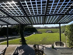 Terrazza fotovoltaica legno/alluminio/acciaio - Configura la tua terrazza solare - Foto 1 di 59