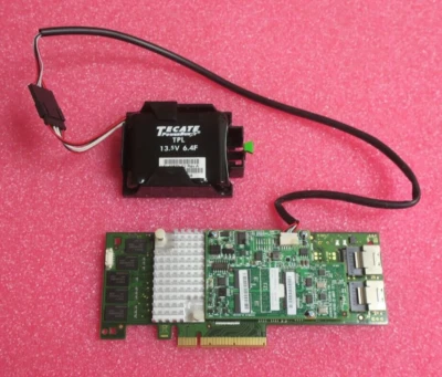 Fujitsu D3116 8-Port SAS 6Gb RAID Controller A3C40134369 W/ 1GB Cache + Battery - Image 1 of 4