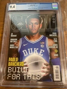 JANUARY 2022 PAOLO BANCHERO DUKE BLUE DEVILS RC 1st SLAM MAGAZINE # 235 CGC 9.4 - Picture 1 of 4