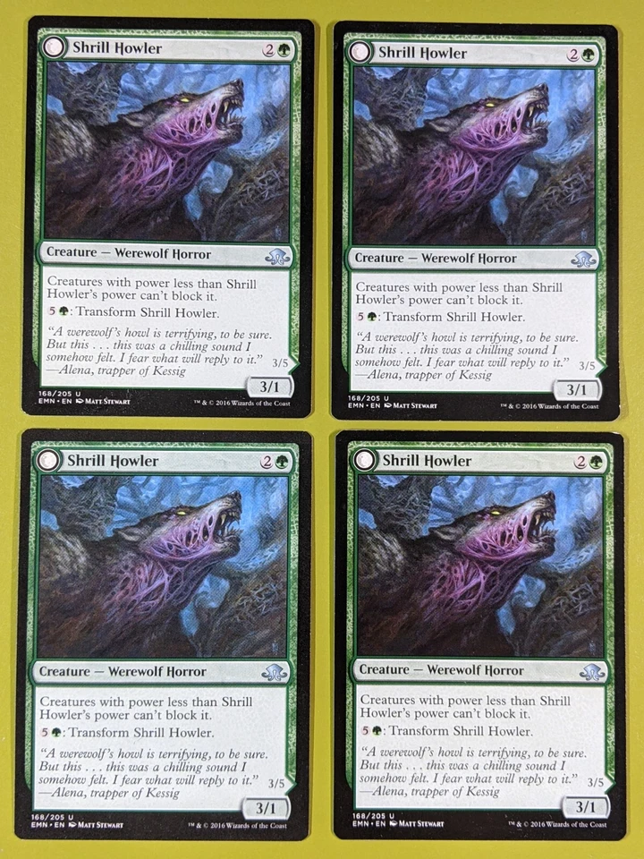 Shrill Howler x4 Eldritch Moon 4x Playset Magic the Gathering MTG  - Image 1 of 1