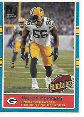 2017 Donruss Football Highlights Julius Peppers Packers - Image 1 of 2