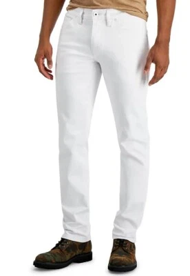 New Mens INC International Concepts White Slim Fit Boot Cut Jeans 34 x 30 - Image 1 of 4