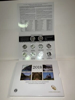 2018 AMERICA THE BEAUTIFUL QUARTERS UNCIRCULATED COIN SET FROM THE U. S. MINT. - Image 1 of 4