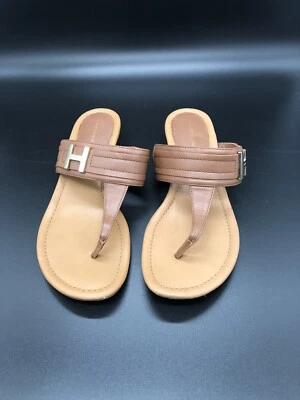 Sandalias Tommy Hilfiger Marrón y Dorado con Tacones Bajos Talla 8 1/2m ***USADAS*** Foto 1 de 4