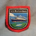 LMH Patch Woven Felt Badge S.S. SS ROTTERDAM Ship Ocean Liner HOLLAND Cruises