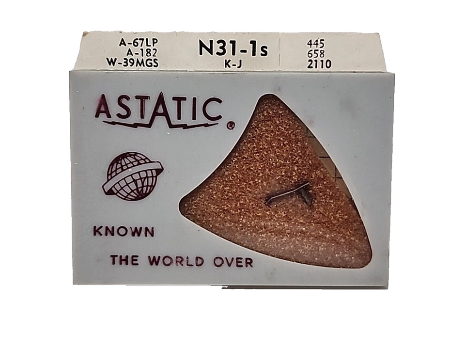 NEW Astatic N31-1s Stylus Needle (a-67LP, A -182,) JBtr34, W39mgs, +++) JBtr34 - Image 1 of 2