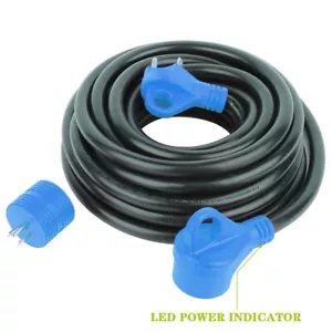 30FT 30Amp RV Power Cable Trailer Motorhome Camper Power Extension Cord 125V - Foto 1 di 1