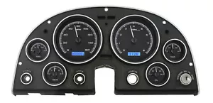 Dakota Digital 63-67 Chevy Corvette Analog Gauges Kit Black Blue VHX-63C-VET-K-B - Picture 1 of 4