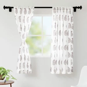 New 2 Piece Polyester Window Curtain Set - 5 feet - Bild 1 von 5