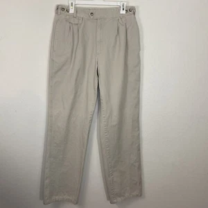 Vintage Willis & Geiger Outfitters Khaki Pants 100% Cotton Mens 34X33 Hong Kong - Picture 1 of 13