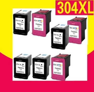 Cartouches d'encre compatibles HP 304 XL pour DeskJet 2620 2621 2552 2655 304XL - Photo 1/6