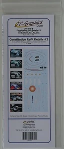 JT Graphics JTG-018-B 1/537 Star Trek U.S.S. Enterprise Refit Decal set #2 - Photo 1 sur 2