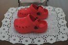 CHILD RED DAWGS Clog Rubber Shoes w/back straps size 6M w/original package NEW