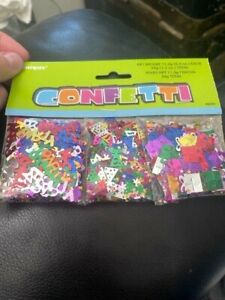 Unique Birthday Confetti Pack of 3 - 0.4oz. Bags New!!!