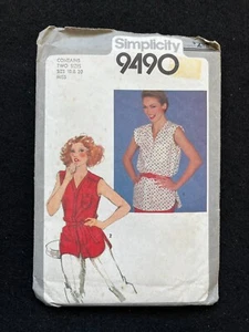 Simplicity Sewing Pattern 9490 Misses' Top Size 18 & 20 FF UNCUT - Picture 1 of 2