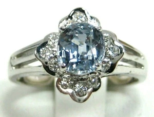 Blue Sapphire Ring 18K gold Lab Certified Appraised Made in USA 20yrs on eBay - Picture 1 of 12