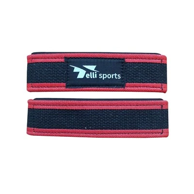 Weight Lifting Straps with Extra Grip Gym Padded Training Wrist Wraps - Imagem 1 de 4