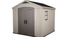 garden 8x8 ft keter factor shed sheds 8ft apex beige storage brown listing pinnwand auswhlen