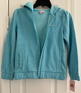 Juicy by Juicy Couture - Teal Full Zip Hoodie, Pockets, Size Medium (10/12) - Picture 1 of 7