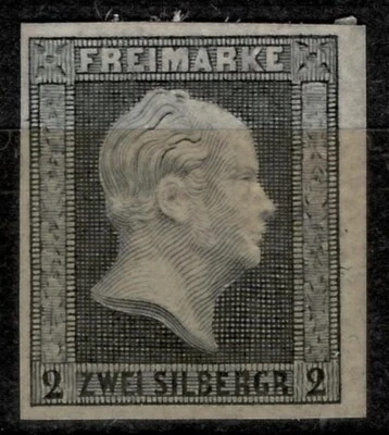Germany Prussia 1850 2Sgr ND ☀ Michel Nr. 3 ☀ MH with gum - Image 1 of 2