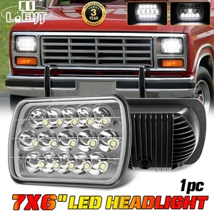 7x6" Square Led Headlight High/Low Beam for Ford F150 F250 F350 Ranger 1976-1986 - Picture 1 of 19