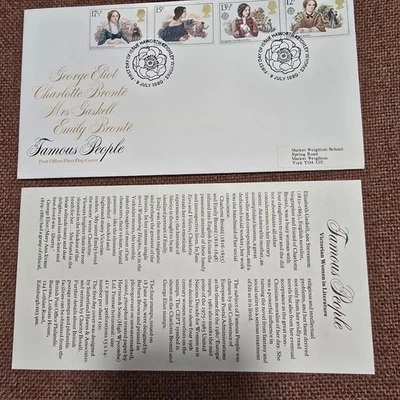 famous people First Day Cover FDC printed address #2 - Image 1 of 4