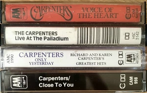 4 x CARPENTERS Albums: VOICE HEART, LIVE PALLADIUM, ONLY YESTERDAY, CLOSE TO YOU - Picture 1 of 9