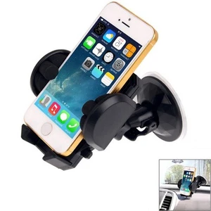 Supporto Auto Ventosa R1 Click Holder Black Per Vodafone Smart First 7 Platinum - Foto 1 di 5
