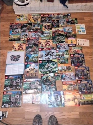 Lote mixto de manuales de instrucciones Lego vintage solo Foto 1 de 3