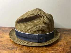 Pinguin Papier Strohhalm Fedora Größe L -XL Farbe hellbraun - Bild 1 von 7