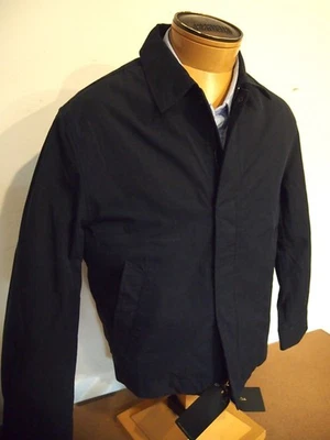 Massimo Dutti Lightweight Cotton Nylon Windbreaker Bomber Jacket NWT M $165 Navy - Image 1 of 4