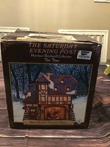 Norman Rockwell Tea Time Porcelain House From The Saturday Evening Post - Picture 1 of 11