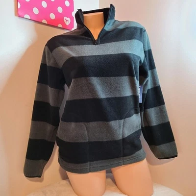 Sudadera Old Navy para niños a rayas polar cuarto cremallera talla Lg (10-12) Foto 1 de 4