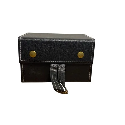 Eye And Sun Glasses Storage Box Foldable 4 Slots Snaps Close Great For Travel - Image 1 of 4