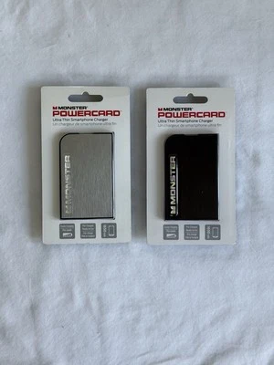 Batería portátil ultra delgada Monster Mobile PowerCard 1650 mAh negra y plateada Foto 1 de 4