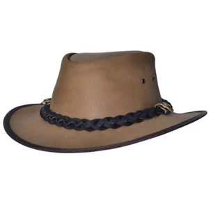 Sombrero de vaquero 66EQ de gamuza de vaca camel Hilason - Imagen 1 de 5