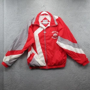 Ohio State University Buckeyes Vintage Jacket Windbreaker Mens Medium Red 90's - Picture 1 of 8