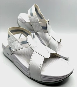 Easy Spirit Heel Riser Women's Sandal Size 7M White/Lt.Blue Heel Strap - Picture 1 of 8