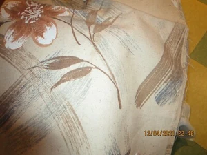 BEAUTIFUL SCREEN PRINT FABRIC--FLORAL--4 YDS. X 54"--HEAVY WEIGHT--#T6-6 - Picture 1 of 24